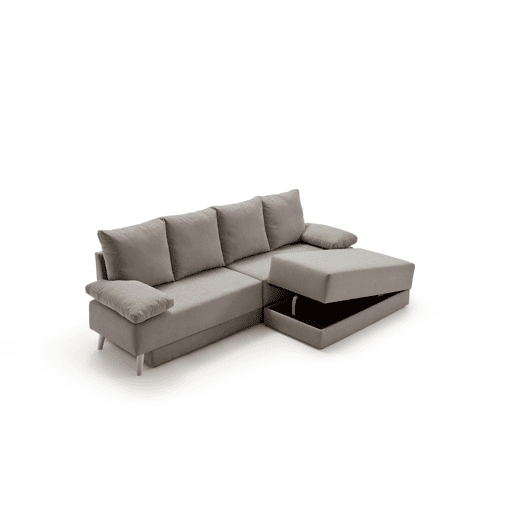 Chaise longue Signature, sofá-cama conversível cinza