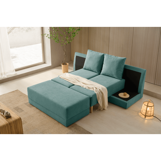 Sofá-cama conversível Turquoise Signature Chaiselongue