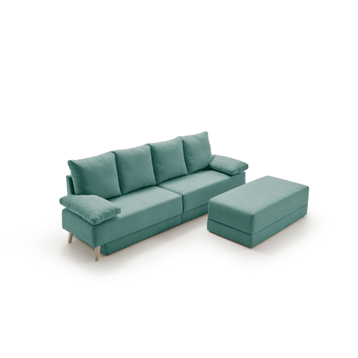 Sofá-cama conversível Turquoise Signature Chaiselongue
