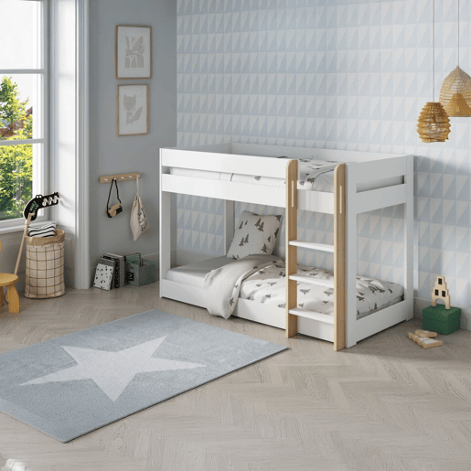 Beliche em madeira de abeto Blanco mate - Oak 197 x 131,5 x 107,5 cm