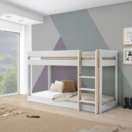 Beliche em madeira de abeto Blanco mate - Oak 197 x 131,5 x 107,5 cm