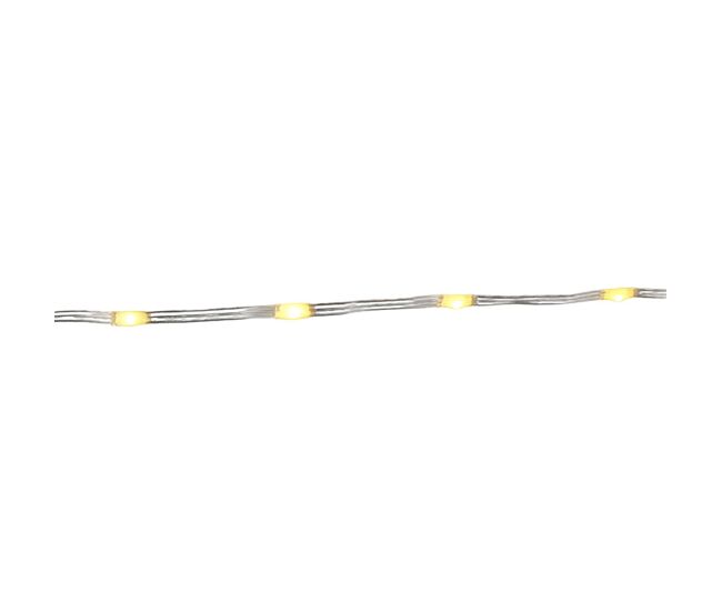 Luz solar led recargable con control remoto blanco cálido con 13 modos, temporizador y cable de 3m