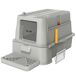 Arenero para Gatos ABS, Acero Inoxidable PawHut Arenero para Gatos ABS, Acero Inoxidable PawHut Gris Claro