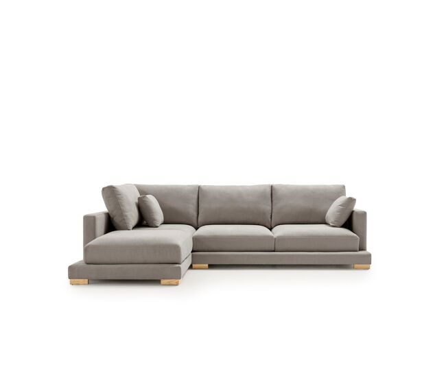 Sofa chaiselongue nordic grand class gris izquierda