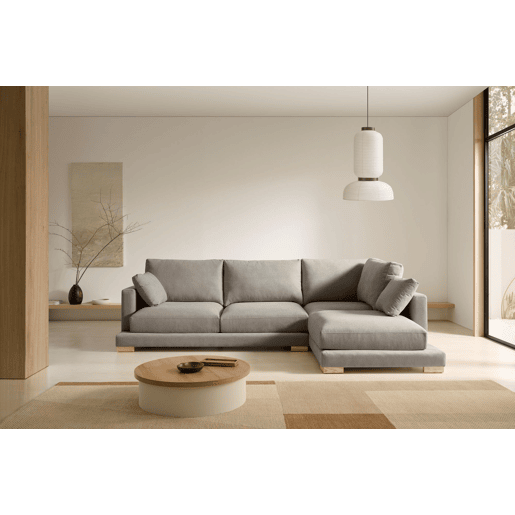Chaise Longue Nordic Grand Class Cinza (lado esquerdo)