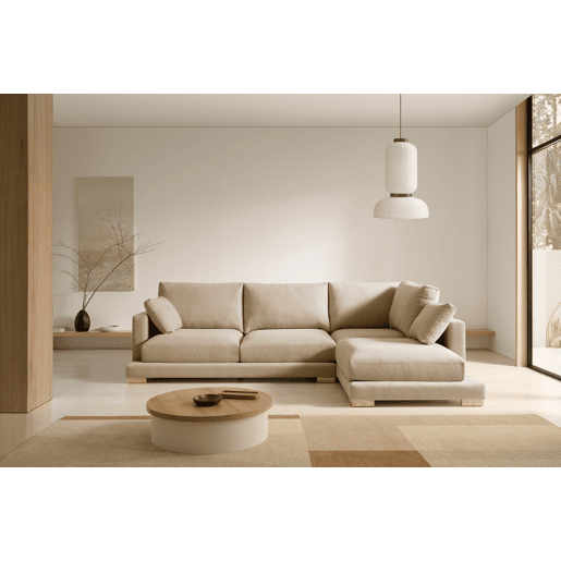 Chaise Longue Nordic Grand Class Bege (lado esquerdo)