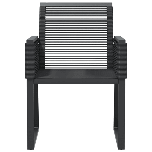 Conjunto 2 cadeiras de jardim - Cadeiras exterior vime, preto