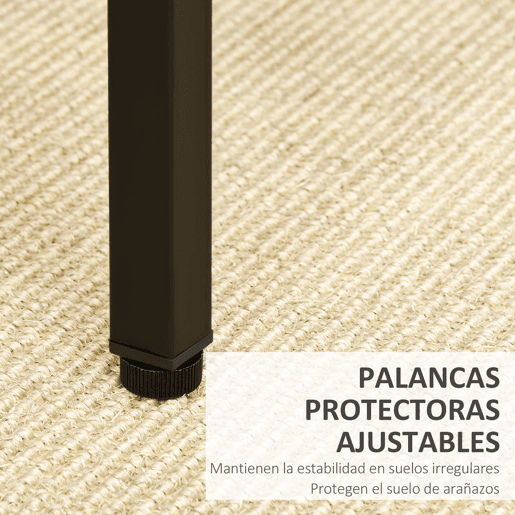 HOMCOM Conjunto de Mesa de Bar com 4 Bancos com Apoio para os Pés Conjunto de Móveis de 5 Peças Mesa de 100x60x88cm e Bancos de 32x32x57cm para Sala de Jantar Cozinha Preto e Nogueira