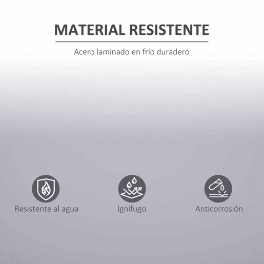 Vinsetto Armário de Escritório Metálico Arquivador de Escritório com 2 Portas Fechadura Prateleira Ajustável Armário Metálico para Sala de Estar Estúdio 80x40x92,5 cm Cinza