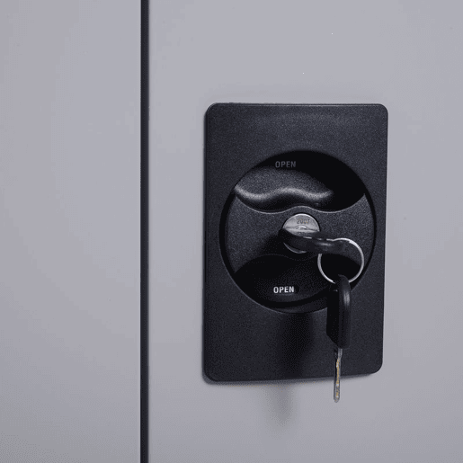 Vinsetto Armário de Escritório Metálico Arquivador de Escritório com 2 Portas Fechadura Prateleira Ajustável Armário Metálico para Sala de Estar Estúdio 80x40x92,5 cm Cinza