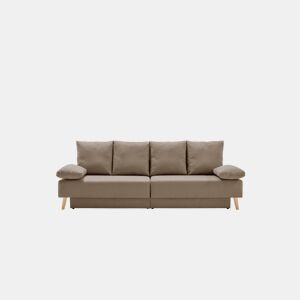 Sofá-cama chaise longue conversível Signature, marrom