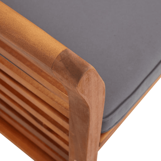 Cadeiras de jantar p jardim - Cadeiras de exterior com almofadões 4 pcs acácia maciça