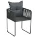 6 uds Sillas de jardín - Silla Terraza 6 uds Sillas de jardín - Silla Terraza Negro