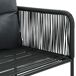 6 uds Sillas de jardín - Silla Terraza 6 uds Sillas de jardín - Silla Terraza Negro