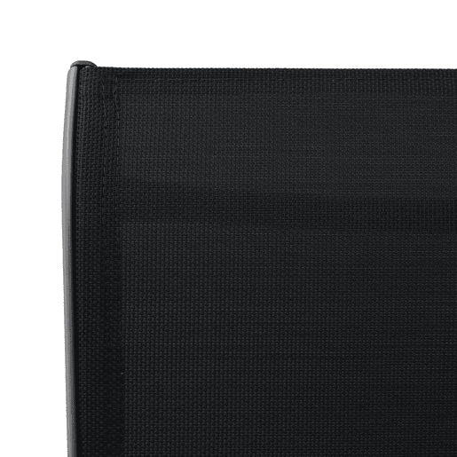 Cadeiras de bar para jardim - Cadeira de exterior 4 pcs textilene preto