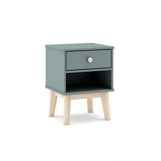 Mesa de cabeceira para jovens Misty Breeze Verde Salvia - Oak 40 x 53,1 x 35 cm