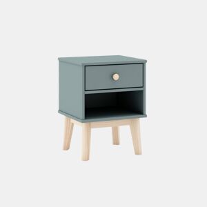 Mesa de cabeceira para jovens Misty Breeze Verde Salvia - Oak 40 x 53,1 x 35 cm