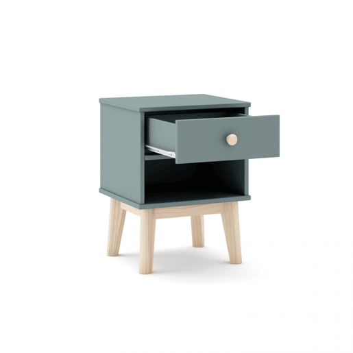 Mesa de cabeceira para jovens Misty Breeze Verde Salvia - Oak 40 x 53,1 x 35 cm
