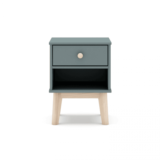 Mesa de cabeceira para jovens Misty Breeze Verde Salvia - Oak 40 x 53,1 x 35 cm