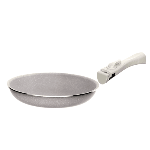 Conjunto de 2 frigideiras Ø24Ø28cm alumínio prensado com revestimento antiaderente ILAG e cabo removível