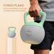 Kettlebell Plástico, Arena Metálica SPORTNOW Kettlebell Plástico, Arena Metálica SPORTNOW Gris