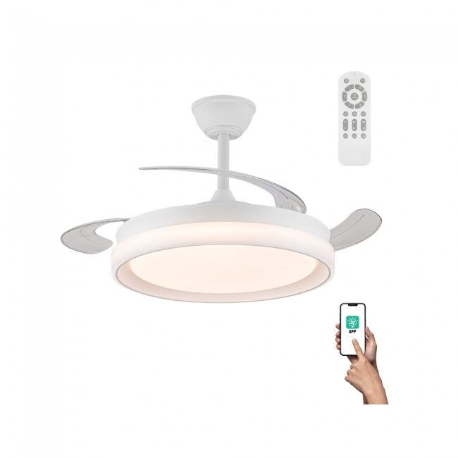 Ventilador de techo Smart con aspas retráctiles Nestera Evo 72W