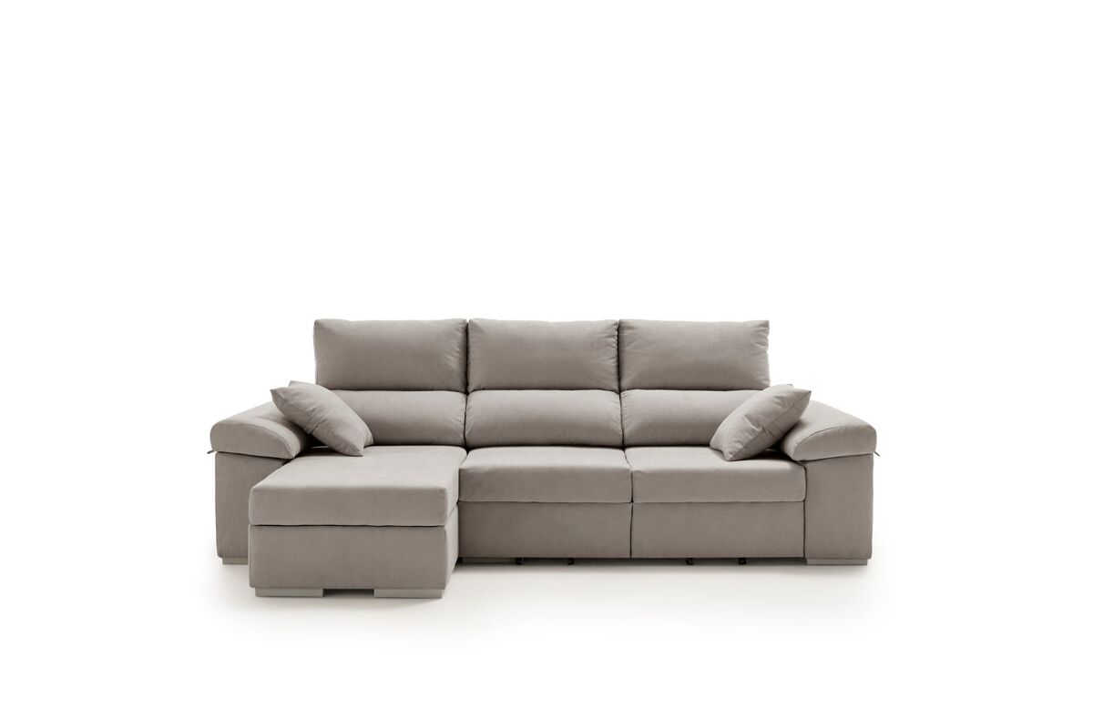 Sofa chaiselongue arcon armonia premium gris izquierda