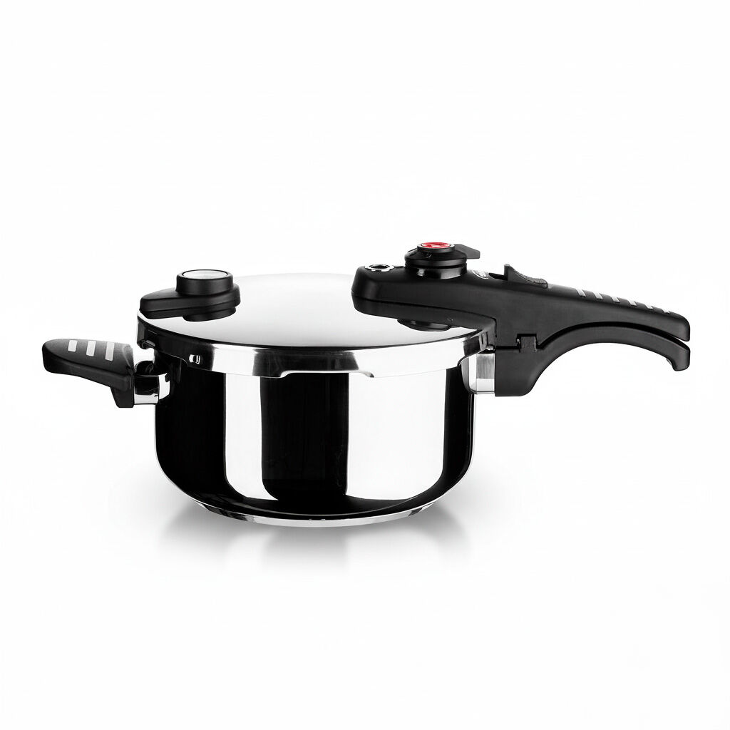 Olla a presión, Acero inoxidable 18/10, triple seguridad
