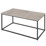 Max Home Mesa de centro efeito cimento 90x48x40 cm