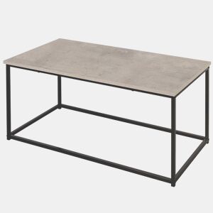 Max Home Mesa de centro efeito cimento 90x48x40 cm