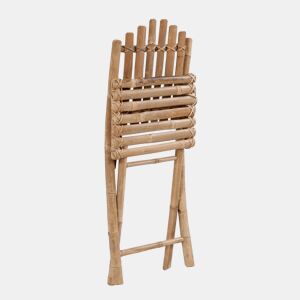 Cadeiras de exterior - Cadeiras de jardim dobráveis bambu 4 pcs