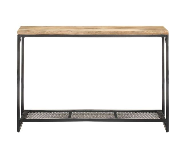Mesa consola de madera maciza de mango 110x35x75 cm