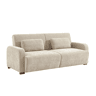 Sofá-cama conversível de 3 lugares, Dany, Beige, 211x92x85 cm