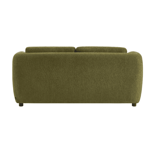 Sofá-cama conversível tecido chenille, 2 lugares, Twist, Verde caqui, 170x95x76 cm