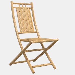 Cadeiras de jardim - Cadeiras de exterior dobráveis 8 pcs 46x66x99 cm bambu