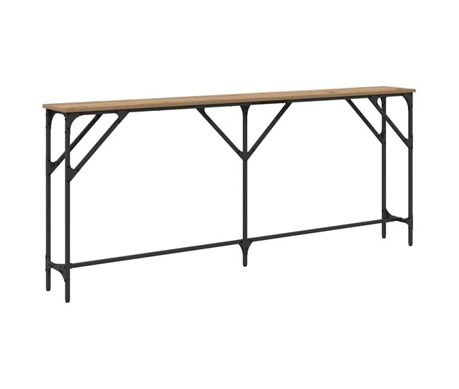 Mesa consola roble artisan 180 x 23 x 75 cm