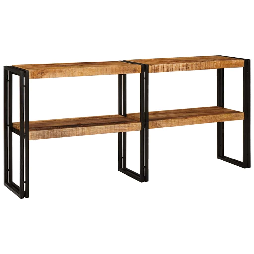 Mesa consola marrón 160 x 33 x 75 cm madera maciza de mango