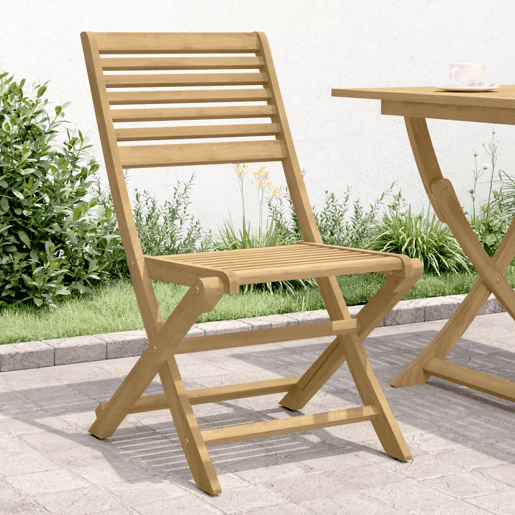 Cadeiras de jardim - Cadeiras de exterior dobráveis 4 pcs 48,5x61,5x87cm acácia maciça