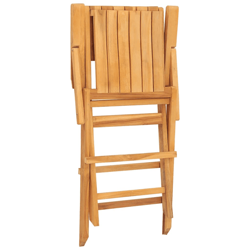 Cadeiras de jardim - Cadeiras de exterior dobráveis 6 pcs 55x61x90 cm teca maciça
