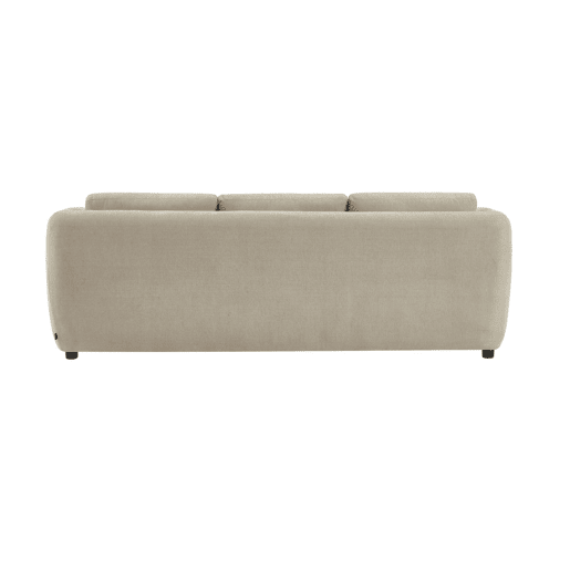 Sofá-cama conversível tecido chenille, 3 lugares, Twist, Cinza Claro, 220x95x76 cm