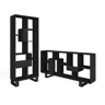 Estante, prateleira , 67x31x174cm, Design industrial, Preto