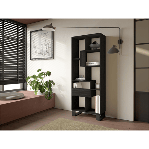 Estante, prateleira , 67x31x174cm, Design industrial, Preto Estante, prateleira , 67x31x174cm, Design industrial, Preto