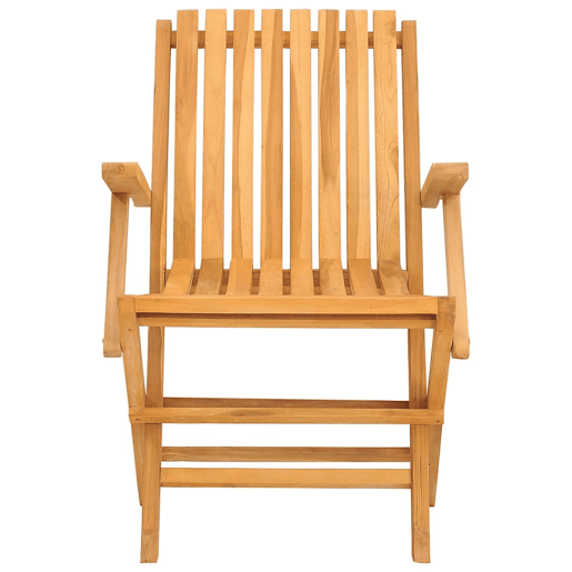 Cadeiras de jardim - Cadeiras de exterior dobráveis 6 pcs 61x67x90 cm teca maciça