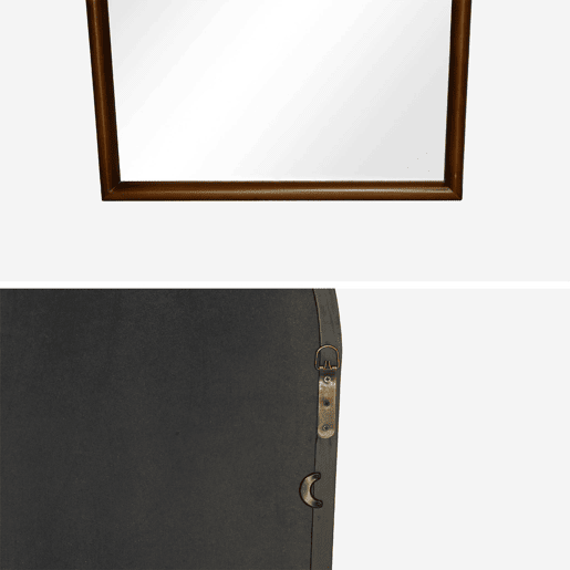 Espelho arco madeira de pinho, Luke, Madeira de nogueira, 60x3x160 cm