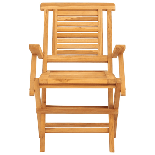 Cadeiras de jardim - Cadeiras de exterior dobráveis 6 pcs 56x63x90 cm teca maciça