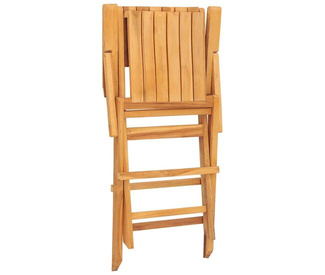 Juego de 8 sillas de jardín plegables - sillas terraza madera maciza teca 55x62x90 cm