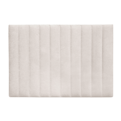 Cabeceira de cama Bursa de 165 cm, bege, moderna, estofada em tecido de poliéster não removível, 165 x 120 x 8 cm