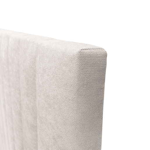 Cabeceira de cama Bursa de 165 cm, bege, moderna, estofada em tecido de poliéster não removível, 165 x 120 x 8 cm