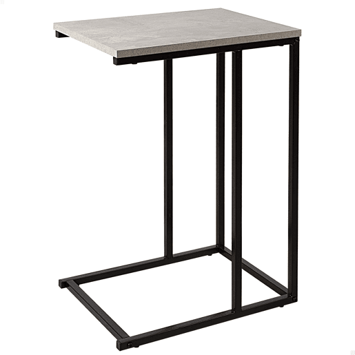 Max Home Mesa de apoio para sofá efeito cimento 40x30x59 cm