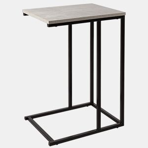 Max Home Mesa de apoio para sofá efeito cimento 40x30x59 cm
